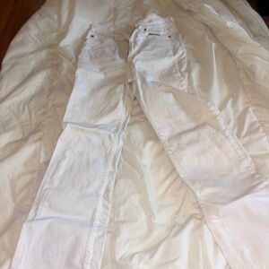 Amuse Society White Straight-Leg Jeans – Size 28, Raw Hem